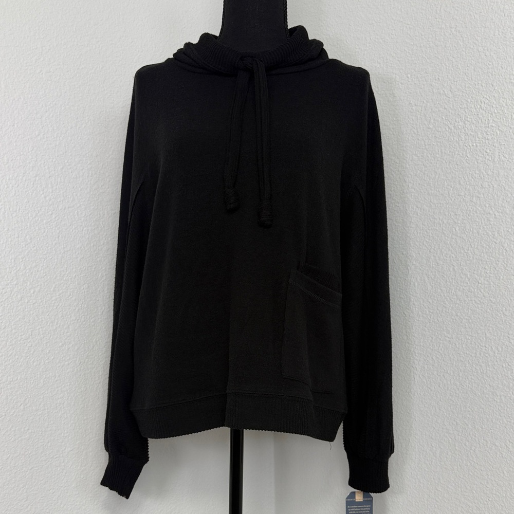 Democracy Drawstring Cowl Neck Sweater NWT